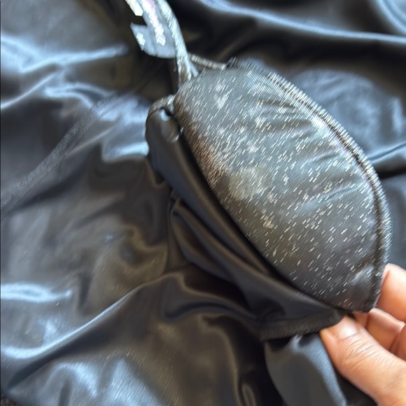 Vintage Gianna Women’s Black Silver metallic look Oversized Short Sleeve Top M - Picture 15 of 17